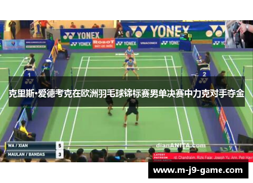 克里斯·爱德考克在欧洲羽毛球锦标赛男单决赛中力克对手夺金